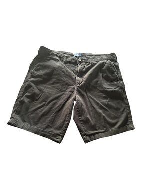 George Black Flat-Front Men's Chino Shorts